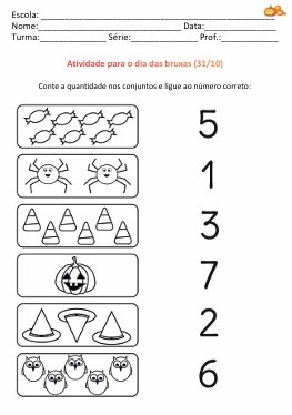 Atividade de sequência lógica com figuras de Halloween